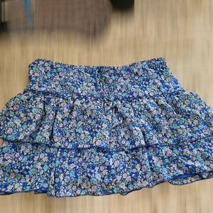 Floral Blue Skirt